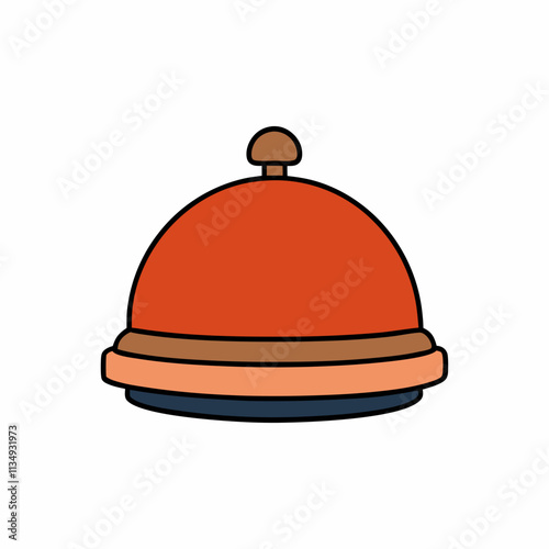 service bell on white background