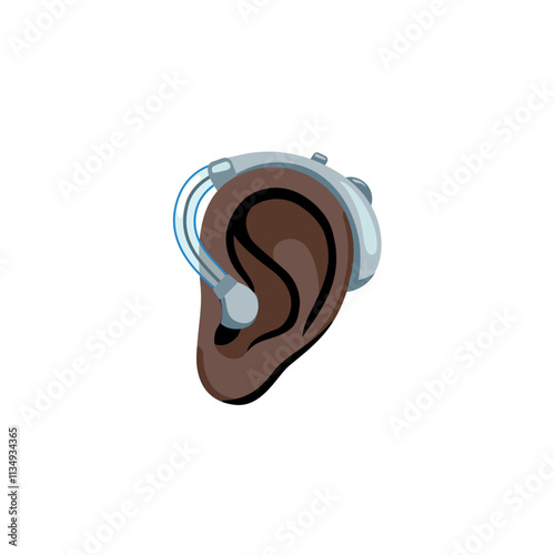 Ear with Hearing Aid Emoji
