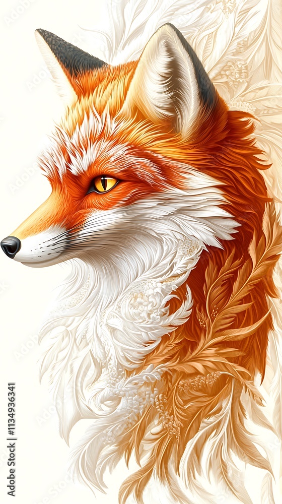 Double Exposure of hybrid animal, Colorful Fusion of Fox and Owl in Art Design Double Exposure of hybrid animal, Colorful Fusion of Fox and Owl in Art Design