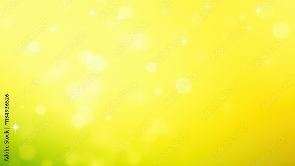 A soft and dreamy yellow background with subtle green hues and scattered light bokeh effect A soft and dreamy yellow background with subtle green hues and scattered light bokeh effect