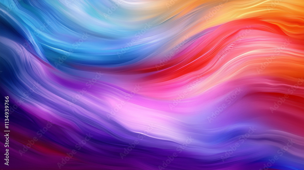 Fototapeta premium Abstract paint strokes in the style of Impressionism, soft blending of colors, textured brushwork