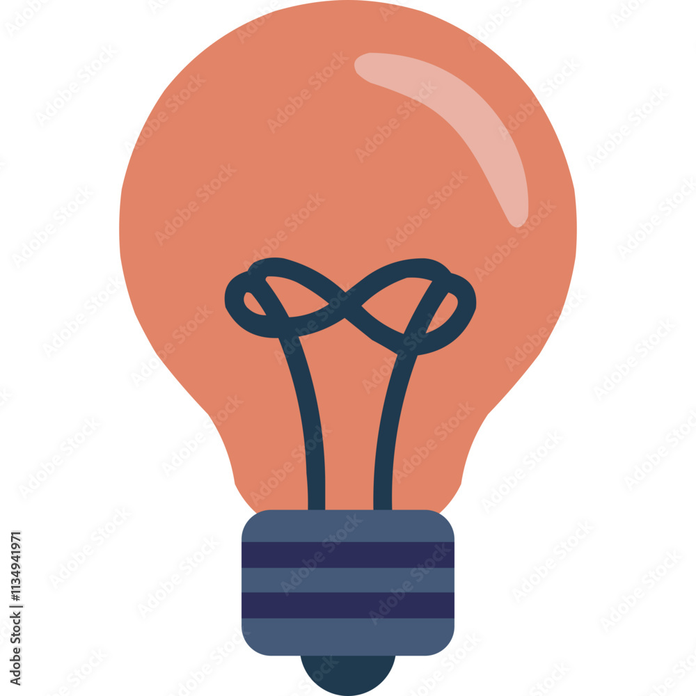 Stylized Light Bulb Illustration Stylized Light Bulb Illustration