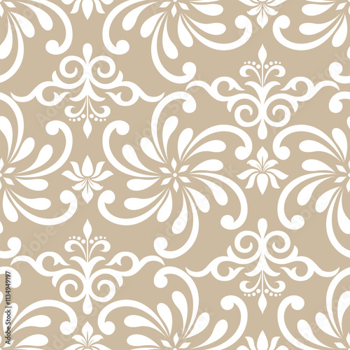 Wallpaper Mural Abstract floral seamless pattern. Modern stylish texture repeating. Vector background. Torontodigital.ca