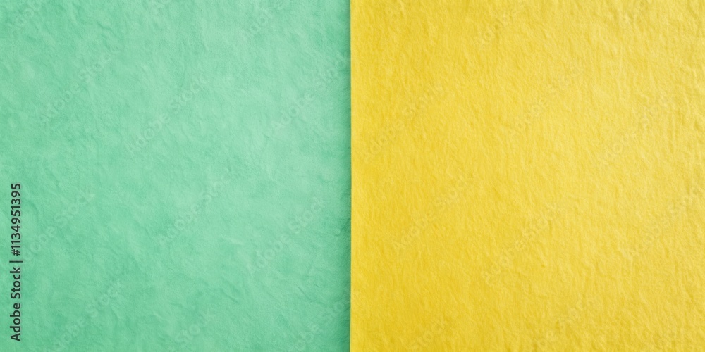 A Textured Background with a Vertical Division of Green and Yellow Colors A Textured Background with a Vertical Division of Green and Yellow Colors