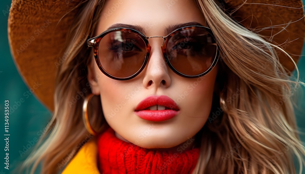 Stylish Woman in Sunglasses. Stylish Woman in Sunglasses.