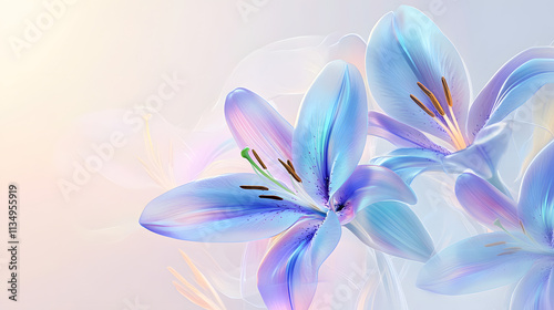 Lily Floral Abstract Art