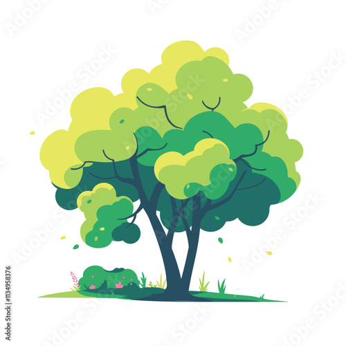 Tree Illustration for Animation and Motion Graphics