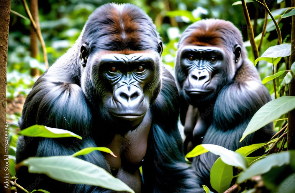 Obraz premium Gorillas in Uganda