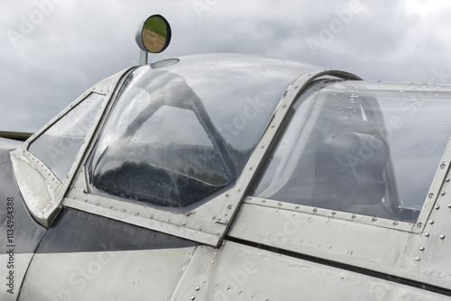 Tablou pe pânză Historic Supermarine Spitfire aircraft cockpit canopy