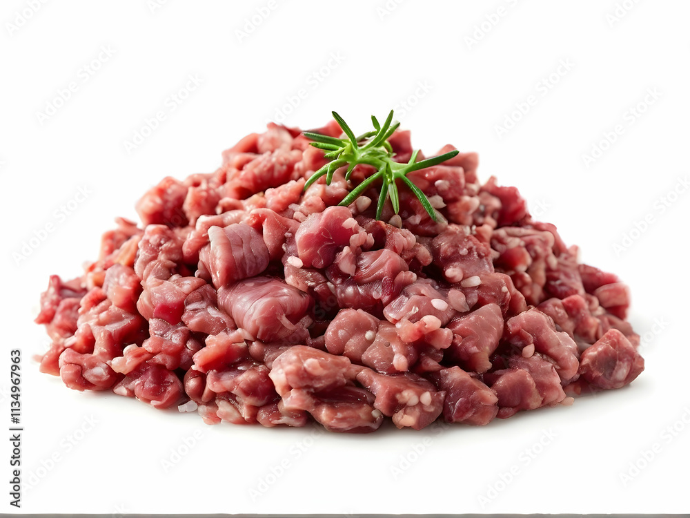 minced meat isolated on white minced meat isolated on white