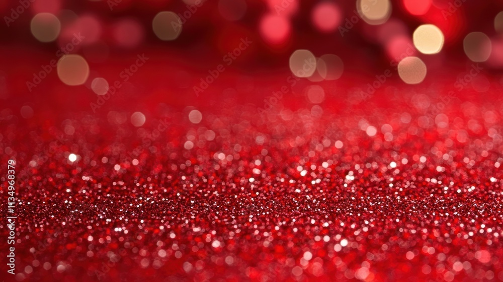 Sparkling red glitter creates a festive atmosphere, reflecting light perfectly for gatherings Sparkling red glitter creates a festive atmosphere, reflecting light perfectly for gatherings