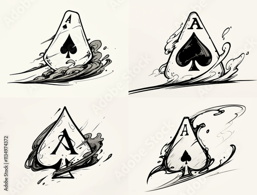 Ace pf spades Tattoo idea sketch