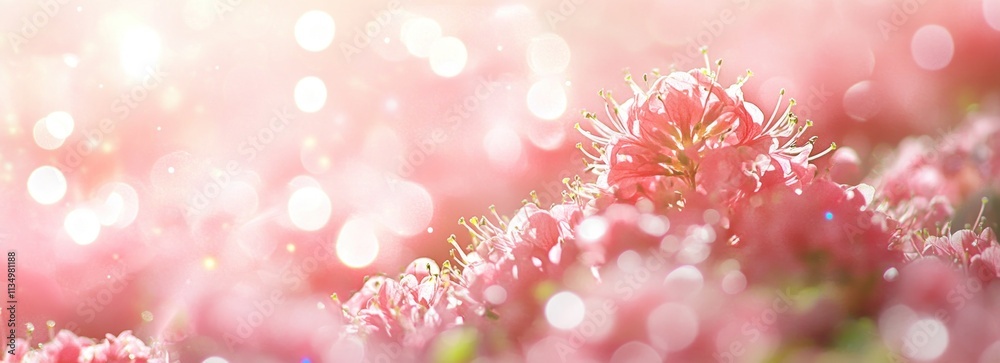 Soft pink flowers bokeh background. Soft pink flowers bokeh background.