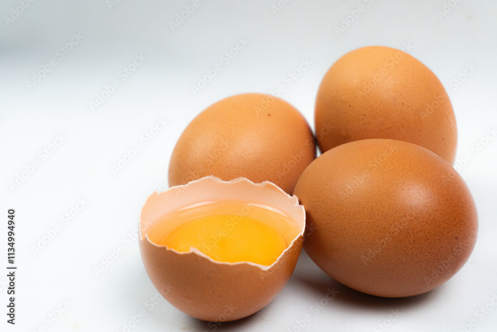 collection of raw eggs isolated on white background collection of raw eggs isolated on white background