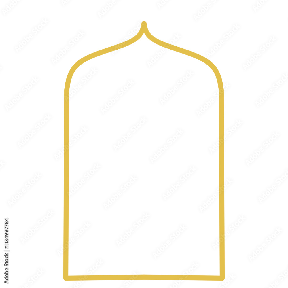 Ramadan gold Frames . Vector Islam Shapes Elements. Arabic Arch Door and Windows In Minimal Outline Style for Labels Logo Banner Templates Ramadan gold Frames . Vector Islam Shapes Elements. Arabic Arch Door and Windows In Minimal Outline Style for Labels Logo Banner Templates