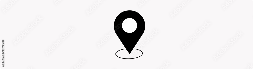 Location icon symbol, Pin symbol Indicates the location of the GPS map. vector illustration. Location icon symbol, Pin symbol Indicates the location of the GPS map. vector illustration.