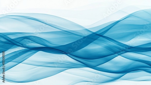 Stunning Blue Abstract Waves Graphic Design