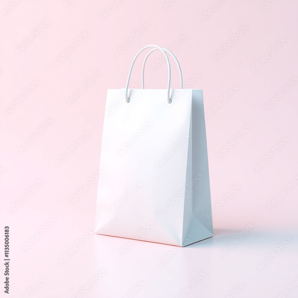 white paper bag 3d render icon isolated on transparent background cutout white paper bag 3d render icon isolated on transparent background cutout