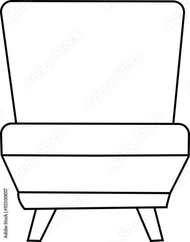 Furniture Line Icons. Editable Stroke. . Contains such icons as Furniture, Lamp, Desk,    Armchair,   Oven, Chair, cupboard