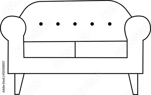 Furniture Line Icons. Editable Stroke. . Contains such icons as Furniture, Lamp, Desk,    Armchair,   Oven, Chair, cupboard