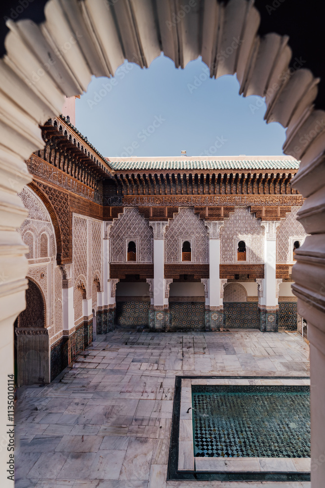 Naklejka premium The Medersa Ben Youssef
