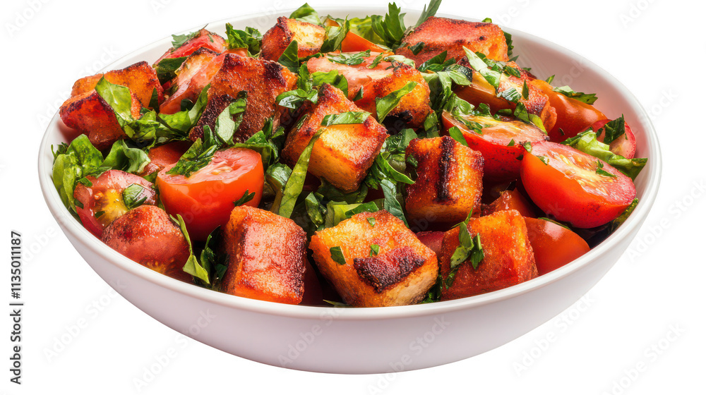 Fresh Tomato and Herb Salad with Crispy Bread Fresh Tomato and Herb Salad with Crispy Bread