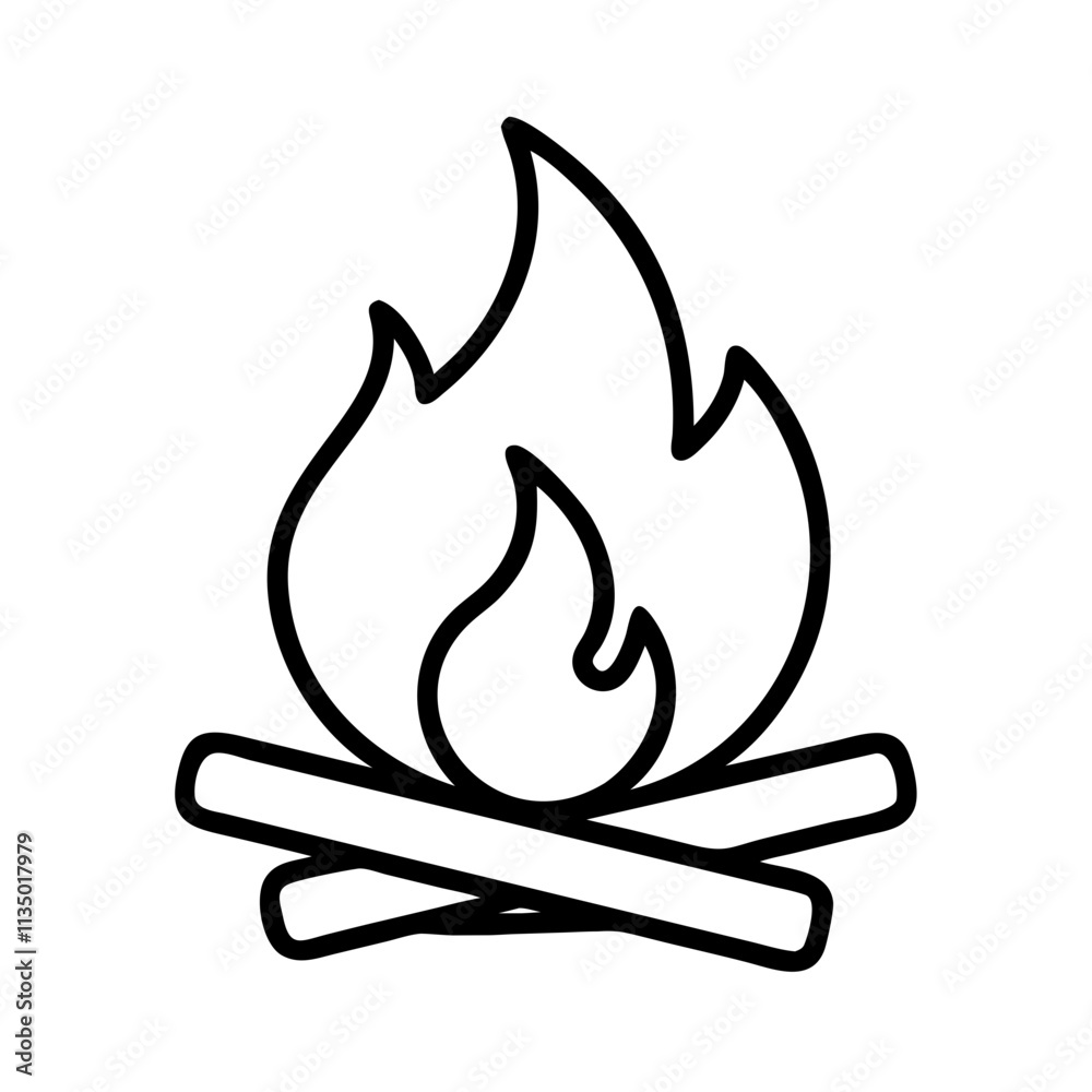 bonfire icon, independence day line art, independence icon - simple black line art icon of bonfire, for independence day celebrations. independence vector art. bonfire icon, independence day line art, independence icon - simple black line art icon of bonfire, for independence day celebrations. independence vector art.
