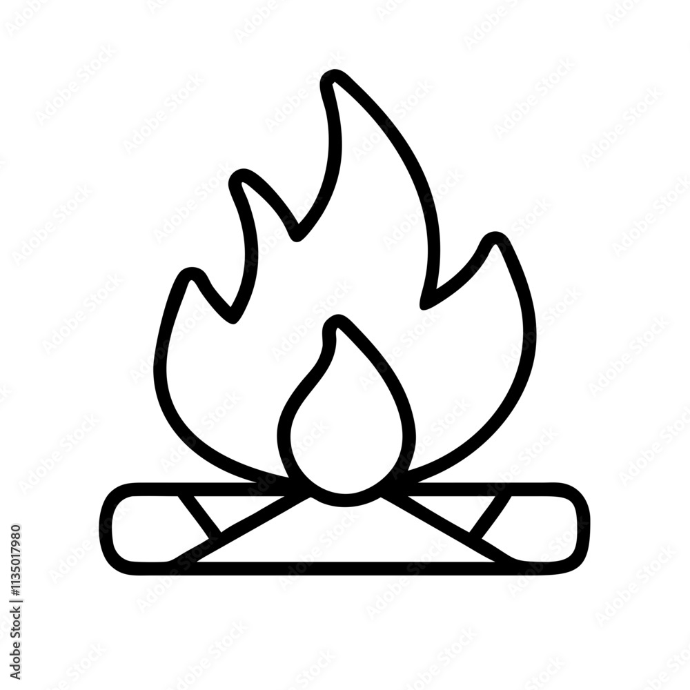 bonfire icon, independence day line art, independence icon - simple black line art icon of bonfire, for independence day celebrations. independence vector art. bonfire icon, independence day line art, independence icon - simple black line art icon of bonfire, for independence day celebrations. independence vector art.