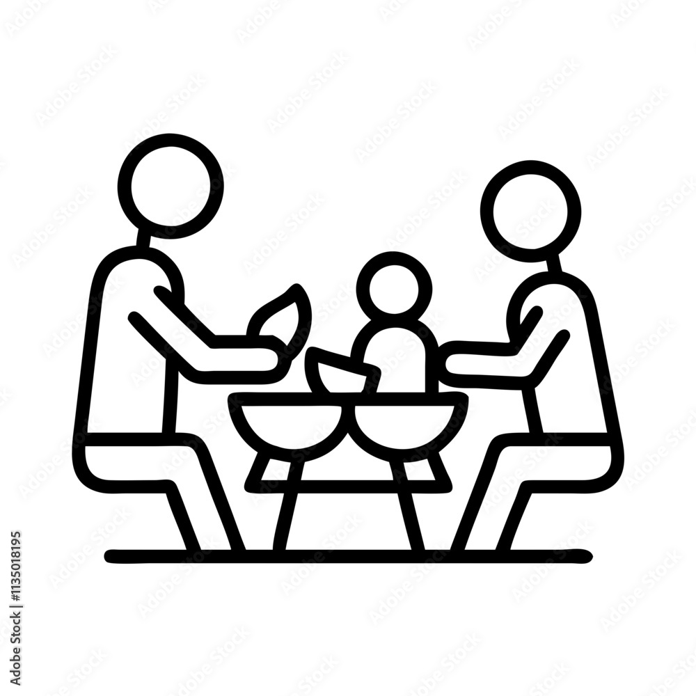 family picnic icon, independence day line art, independence icon - simple black line art icon of family picnic, for independence day celebrations. independence vector art. family picnic icon, independence day line art, independence icon - simple black line art icon of family picnic, for independence day celebrations. independence vector art.