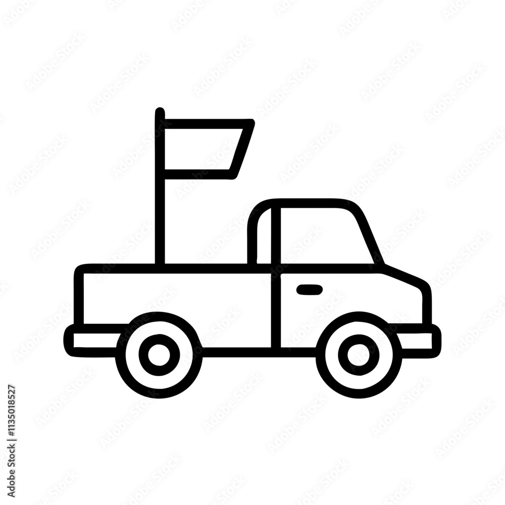 flag on a pickup truck icon, independence day line art, independence icon - simple black line art icon of flag on a pickup truck, for independence day celebrations. independence vector art. flag on a pickup truck icon, independence day line art, independence icon - simple black line art icon of flag on a pickup truck, for independence day celebrations. independence vector art.