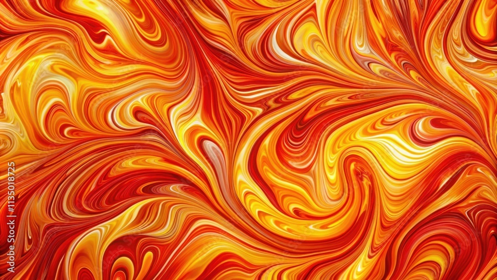 Abstract Swirling Pattern in Vibrant Hues of Red, Orange, and Yellow Abstract Swirling Pattern in Vibrant Hues of Red, Orange, and Yellow