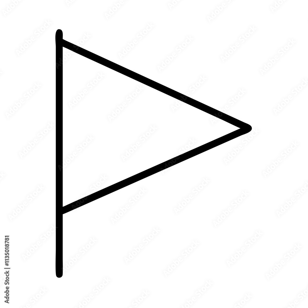 folded flag triangle icon, independence day line art, independence icon - simple black line art icon of folded flag triangle, for independence day celebrations. independence vector art. folded flag triangle icon, independence day line art, independence icon - simple black line art icon of folded flag triangle, for independence day celebrations. independence vector art.