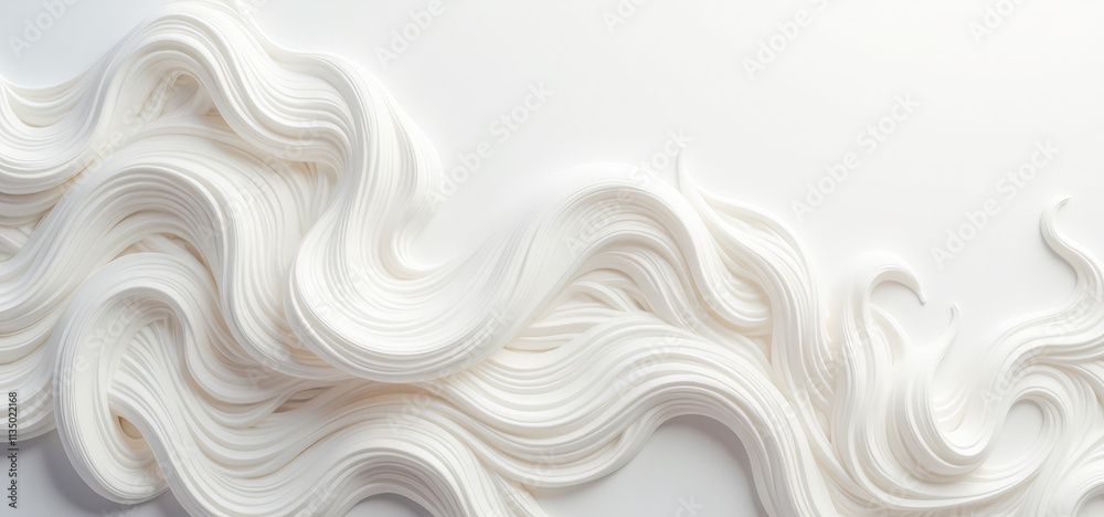 white wavy curls on a white background, abstract background white wavy curls on a white background, abstract background
