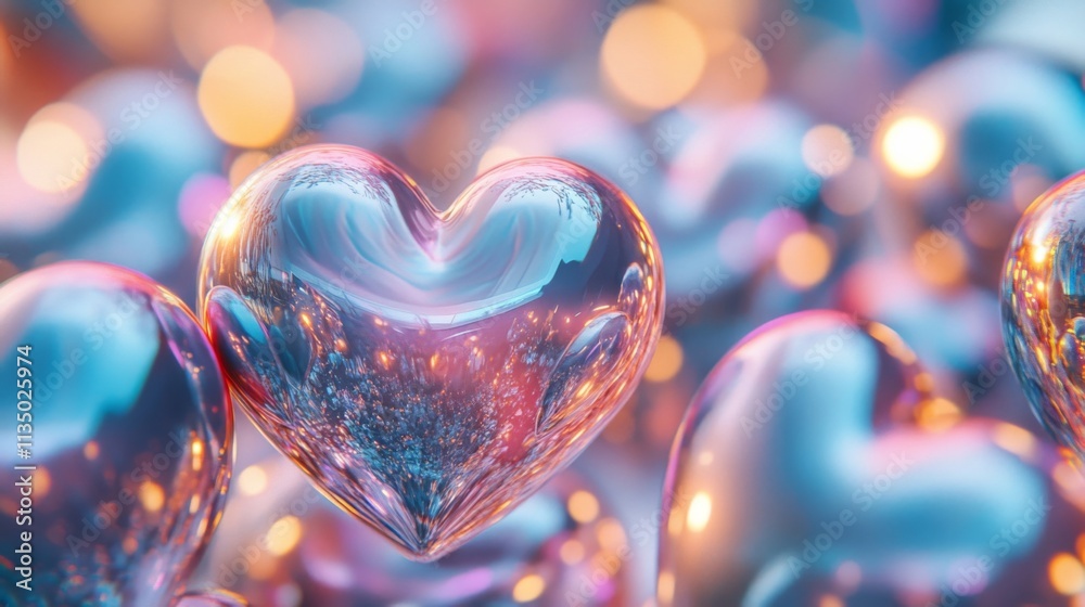 A Shiny Heart Shaped Orb Among Many Others A Shiny Heart Shaped Orb Among Many Others