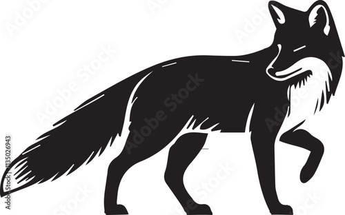 Fox  silhouette vector EPS 