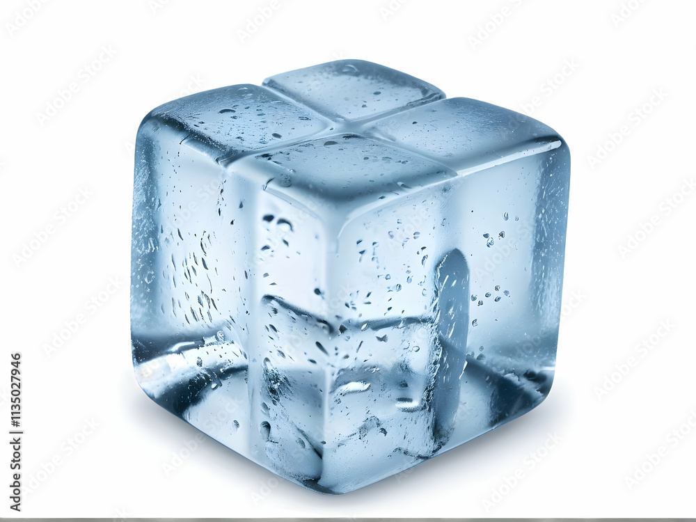 Obraz premium ice cube isolated on white background