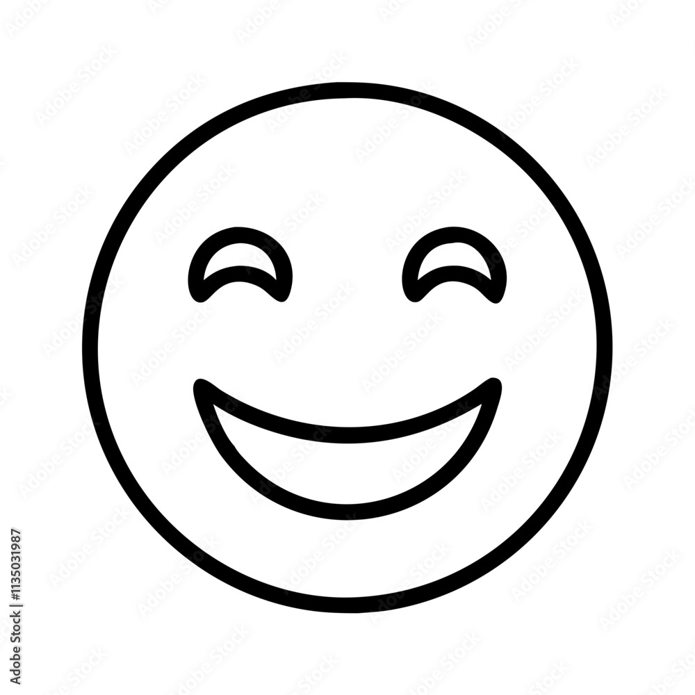 smiling face emoji icon, emoji day line art, emoji icon - simple black line art icon of smiling face emoji, symbolizing emoji day topic celebrations. emoji vector art. smiling face emoji icon, emoji day line art, emoji icon - simple black line art icon of smiling face emoji, symbolizing emoji day topic celebrations. emoji vector art.