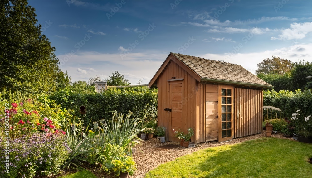 garden shed in the back of a garden garden shed in the back of a garden