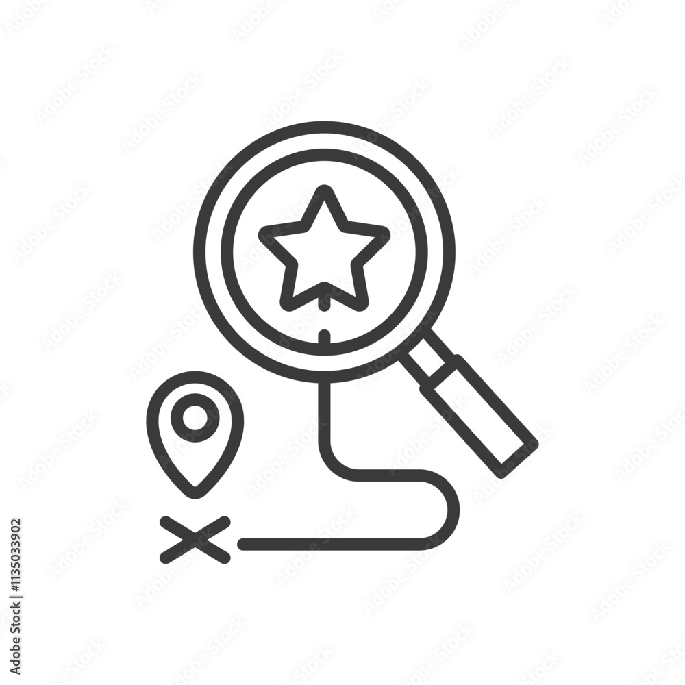 Best location, icon in line design. Best, location, destination, perfect spot, ideal place, prime area, travel on white background vector. Best location, icon in line design editable stroke icon Best location, icon in line design. Best, location, destination, perfect spot, ideal place, prime area, travel on white background vector. Best location, icon in line design editable stroke icon