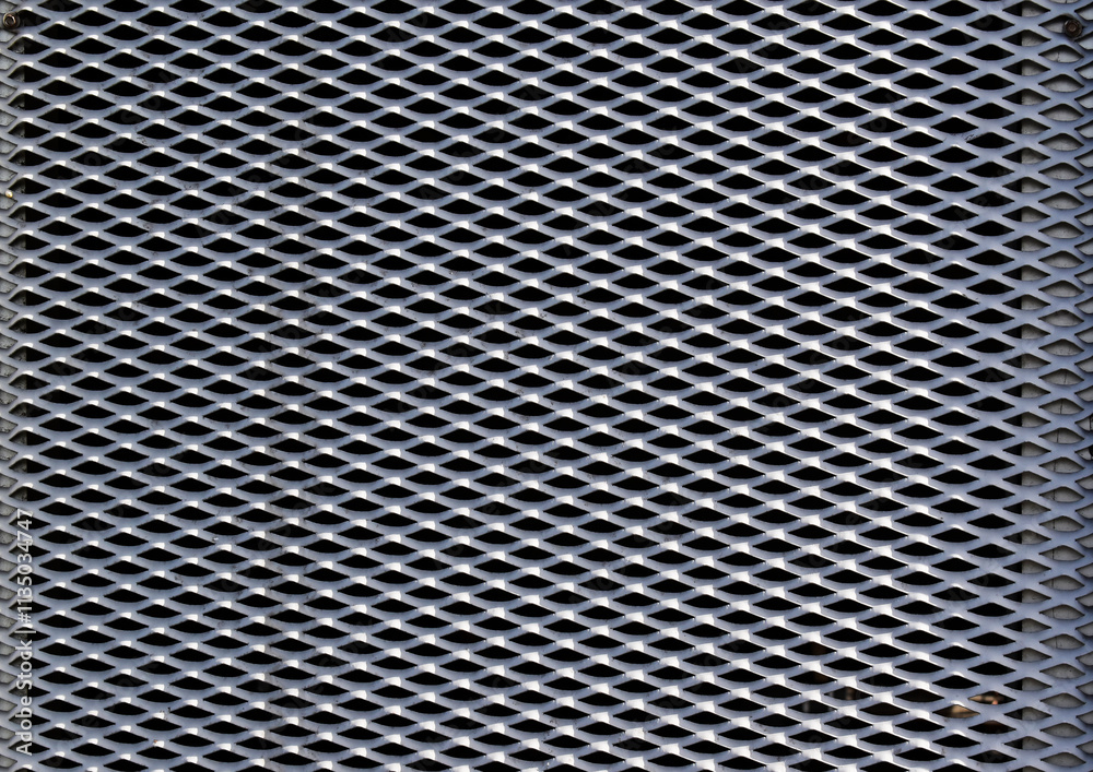 Perforated metal surface in Rio de Janeiro, Brazil