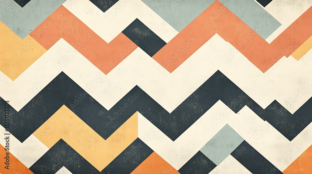 Seamless Pattern Design Featuring Geometric Shapes and Repeating Motifs Seamless Pattern Design Featuring Geometric Shapes and Repeating Motifs