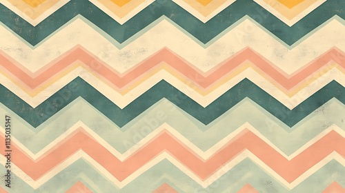 Seamless Pattern Design Featuring Geometric Shapes and Repeating Motifs