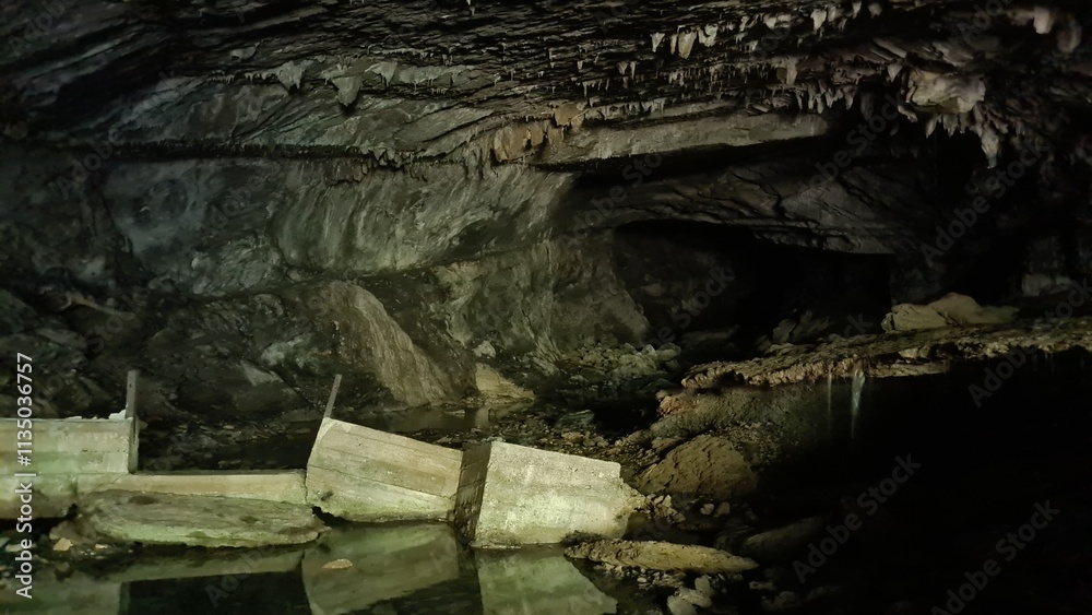 L'intérieur de la grotte des Eaux-Chaudes (Béarn) L'intérieur de la grotte des Eaux-Chaudes (Béarn)