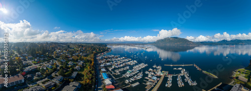 Marinas at Cowichan Bay, Vancouver Island, British Columbia, Canada