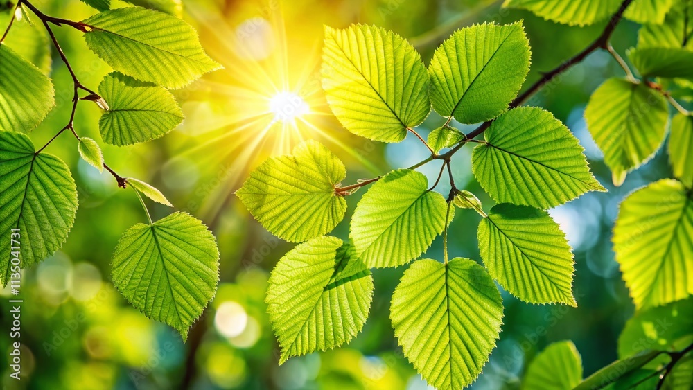 Macro Photography of Lush Green Trees Bathed in Sunlight, Showcasing the Intricacies of Fresh Greenery and the Play of Light Through Foliage for Nature Enthusiasts Macro Photography of Lush Green Trees Bathed in Sunlight, Showcasing the Intricacies of Fresh Greenery and the Play of Light Through Foliage for Nature Enthusiasts