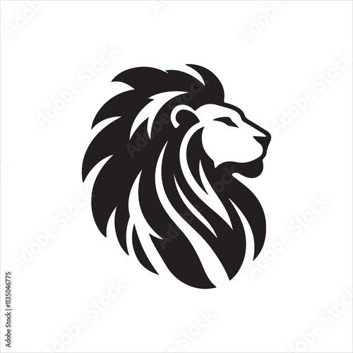 Wallpaper Mural lion head silhouette Torontodigital.ca