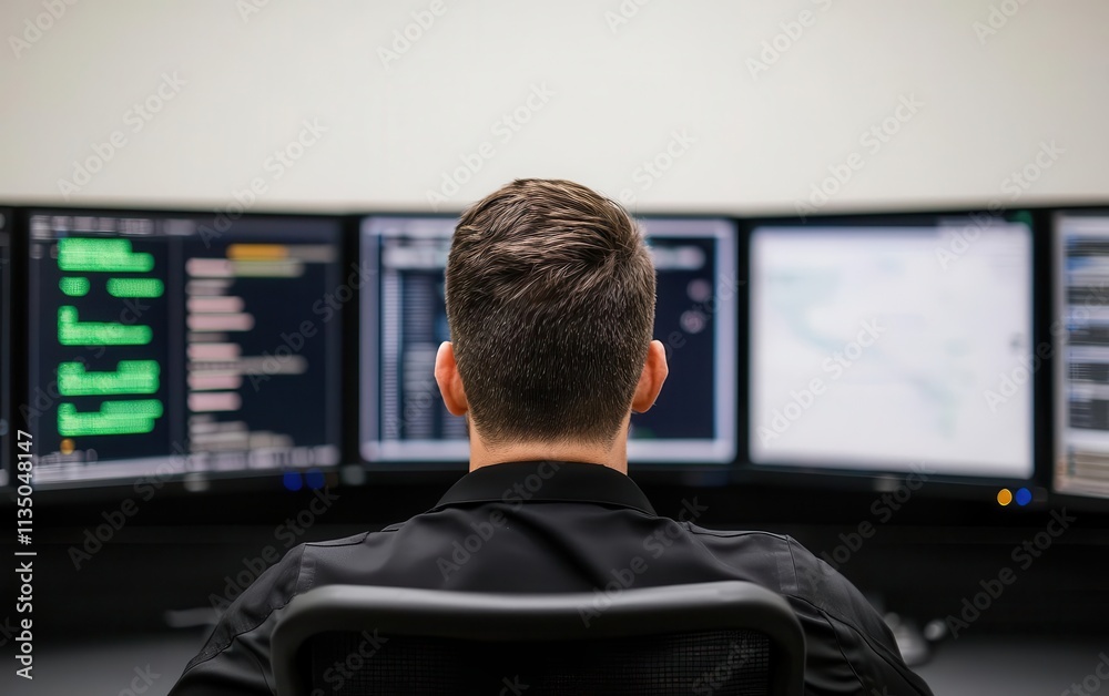 health warning concept. A wide-angle view of a command center analyzing community health reports to issue public warnings health warning concept. A wide-angle view of a command center analyzing community health reports to issue public warnings