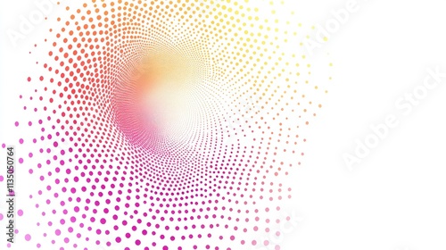 Abstract Colorful Dotted Swirl Design Background