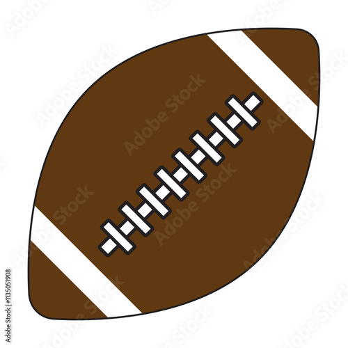 American football icons.Recreation sport game.