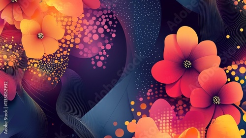 Mother's Day - Set of Vector Illustrations with Abstract Background

 photo